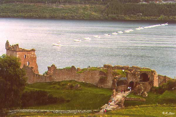 OPERATION DEEPSCAN FLEET AT URQUHART CASTLE